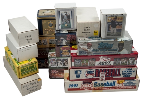 1980s-2010s Topps and Assorted Brands Complete Sets Collection (50+)